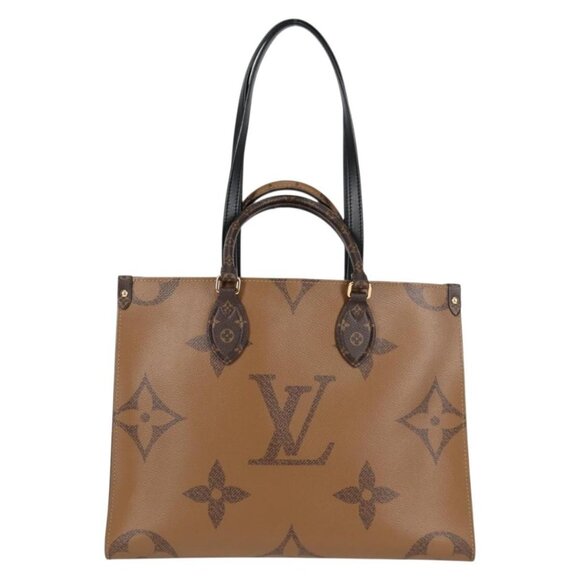 LOUIS VUITTON Monogram Reverse Giant On the Go MM Tote Bag M45321 LV Auth PP834A - Picture 3 of 16